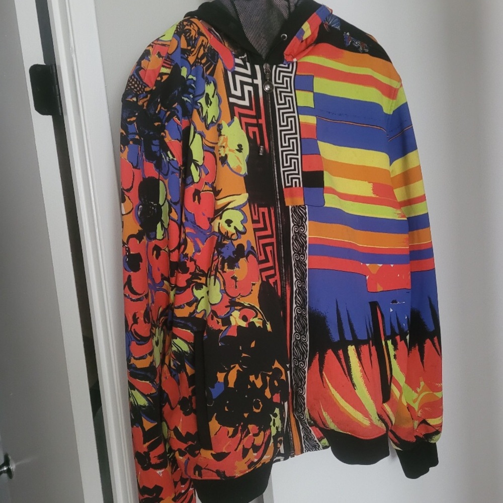 Versace Fiore mens multi color jacket.(2x)